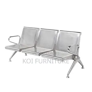 Office Benches; 3 Seaters Stainless Steel Hospital Waiting Room Bench