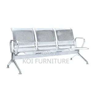 Office Benches; 3 Seaters Stainless Steel Hospital Waiting Room Bench