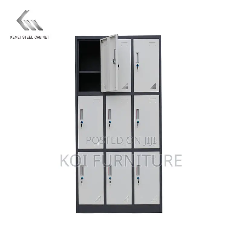 Office Cabinet; 9 Doors Changing Room School Storage Cabinet
