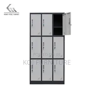 Office Cabinet; 9 Doors Changing Room School Storage Cabinet