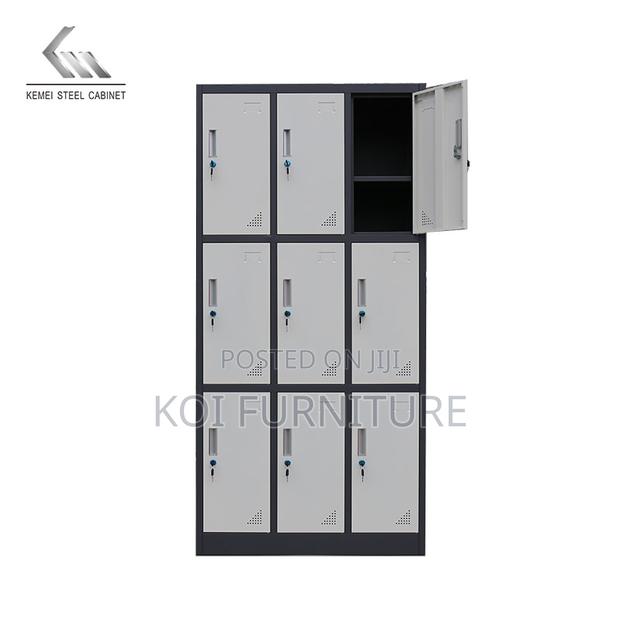Office Cabinet; 9 Doors Changing Room School Storage Cabinet - thumbnail 3