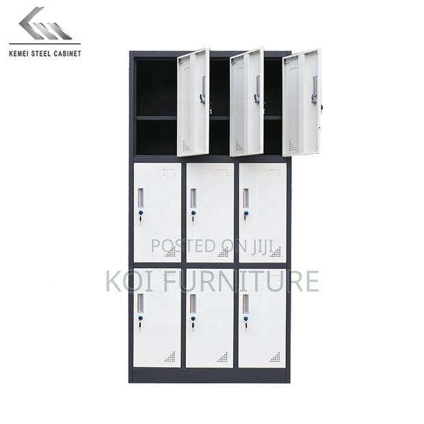 Office Cabinet; 9 Doors Changing Room School Storage Cabinet - thumbnail 7