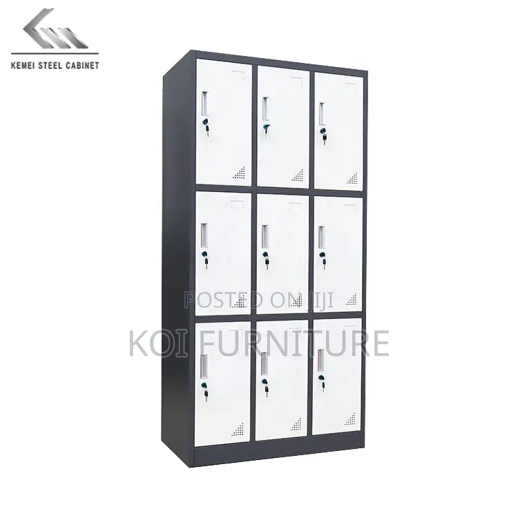 Office Cabinet; 9 Doors Changing Room School Storage Cabinet
