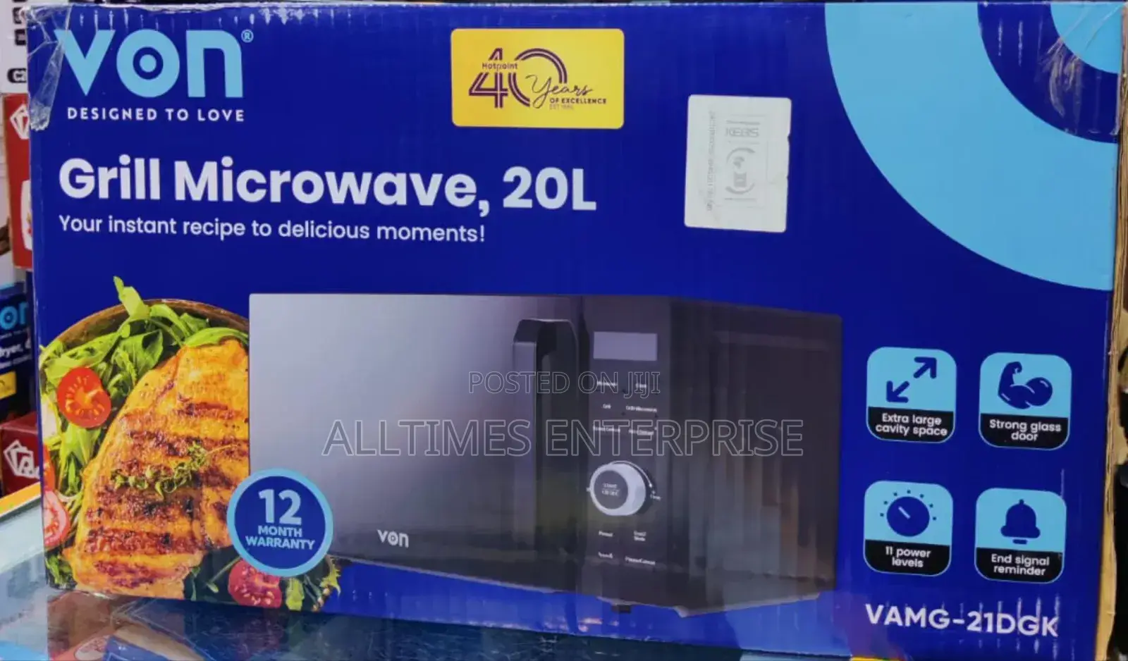 Von Microwave 20litres Digital With Grill