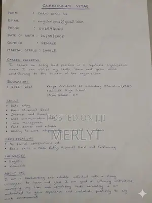 Part-Time Weekend CV