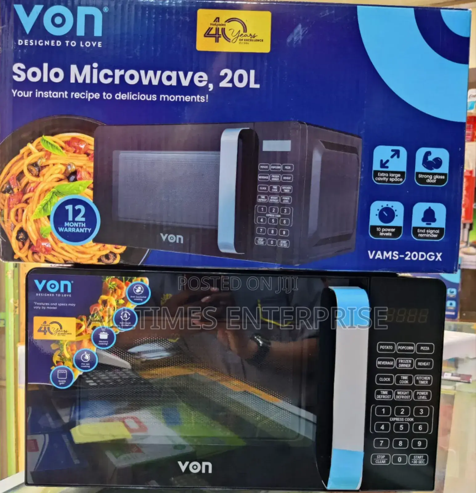 Von Microwave 20l Digital 20dgx