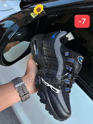 Nike Airmax 95 Og“ Black Royal 
Quality Pure Leather
