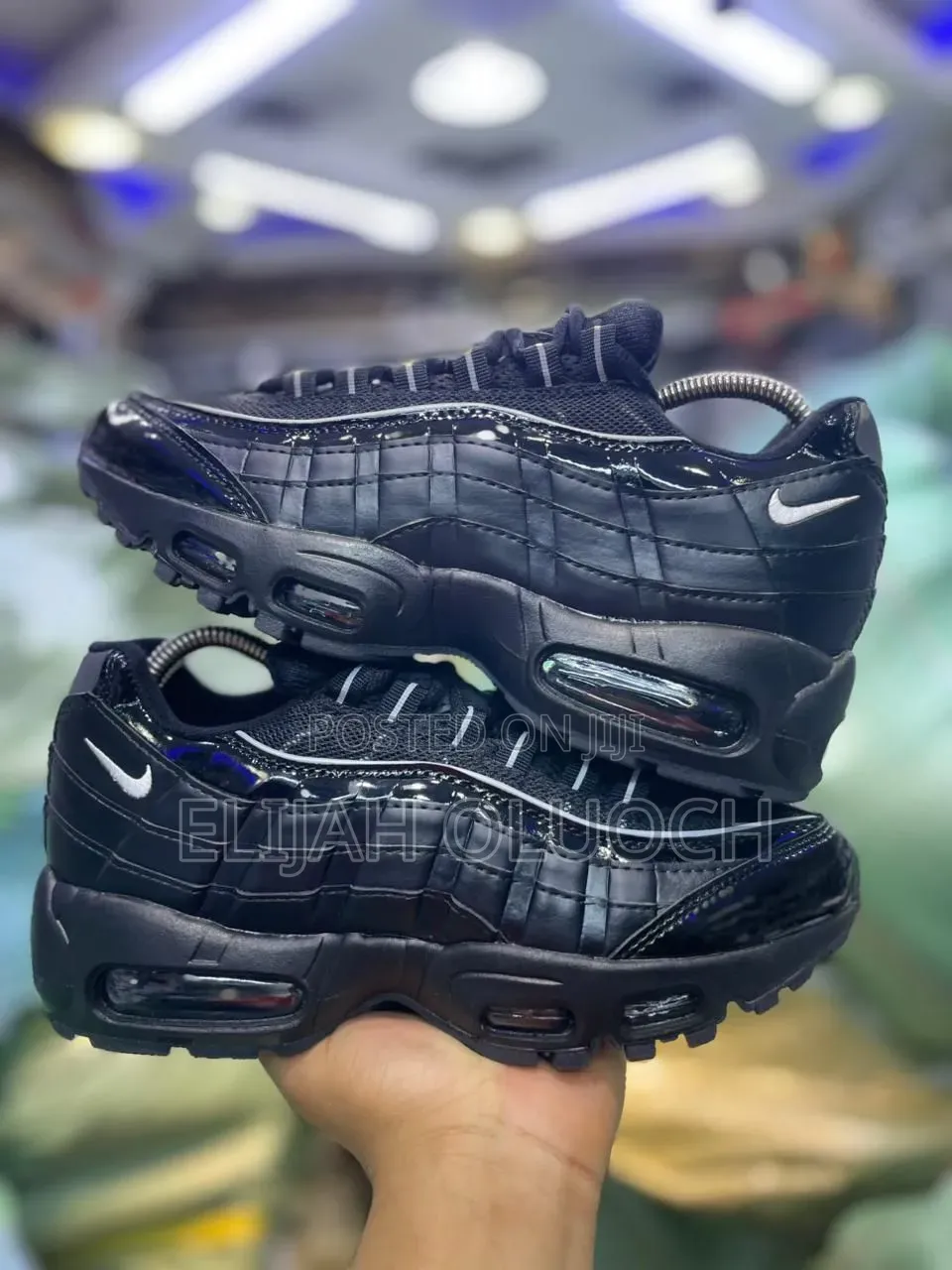 Nike Airmax 95 Og“ Bubble Black Patent 
Quality Pure Leather