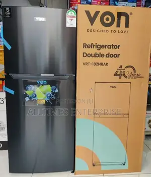 Von Fridge Double Door 181litres No Frost 