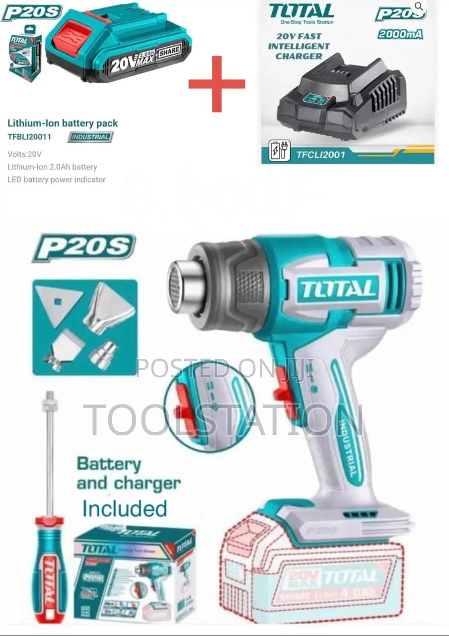 Cordless Heat Gun Complete With Battery and Charger Tbli2006