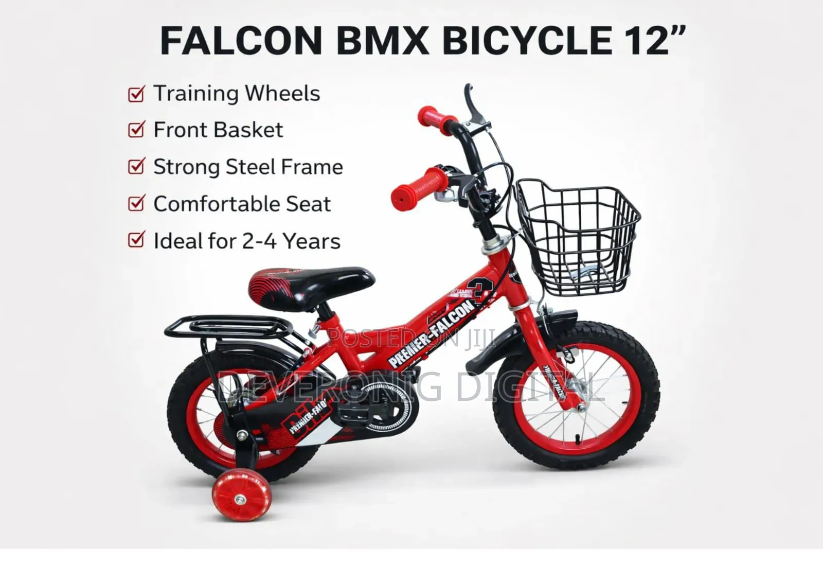 Falcon BMX Bicycle Size 12 Kids Bike