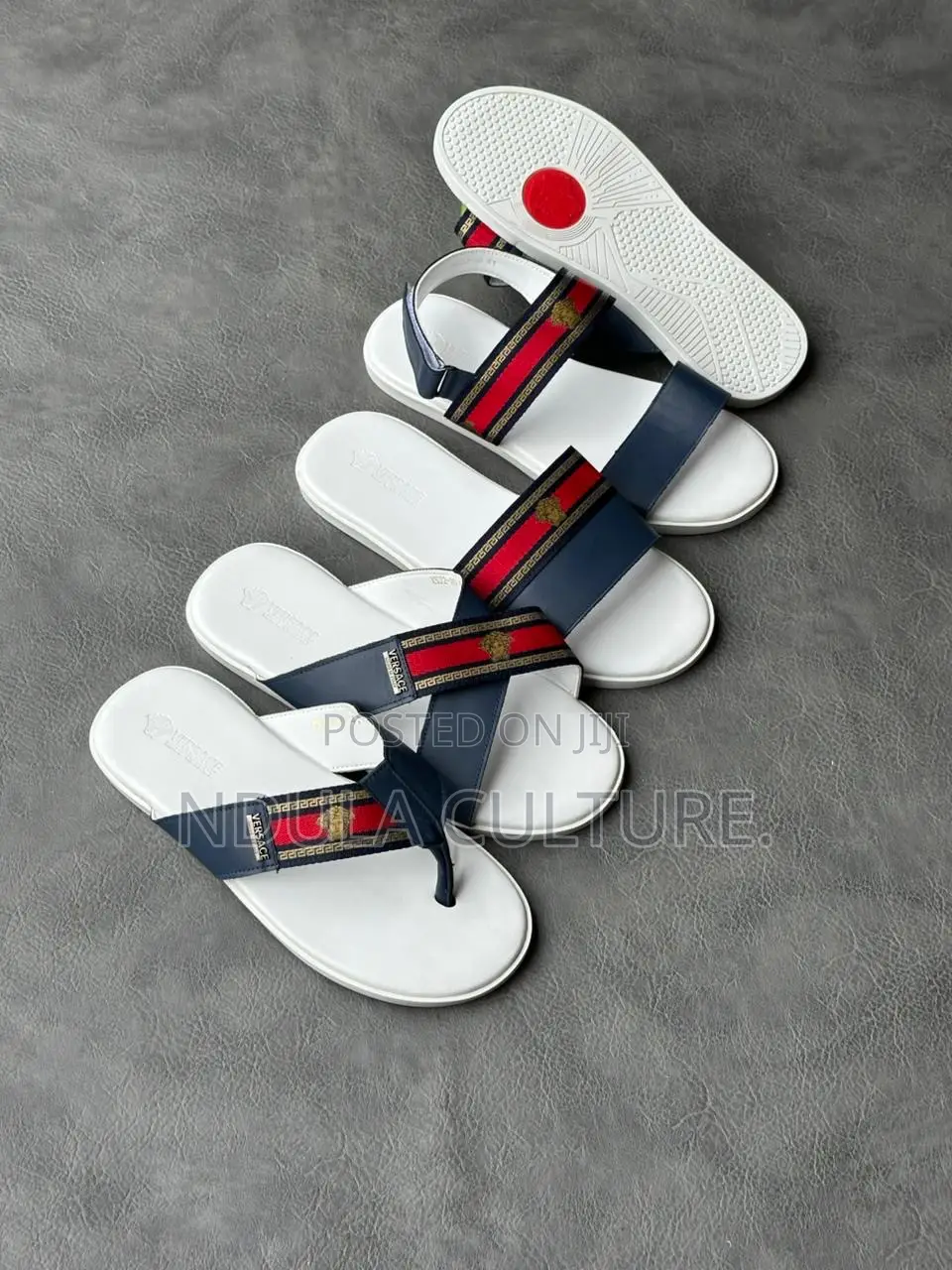 Versace Designer Leather Sandals