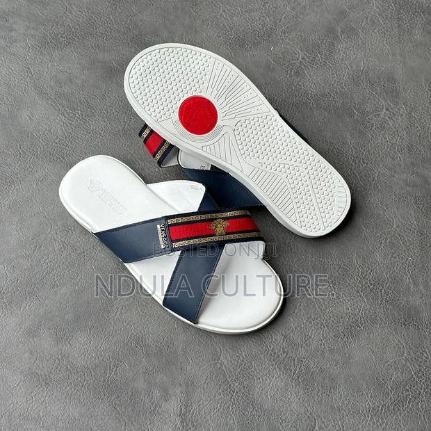 Versace Designer Leather Sandals - thumbnail 3