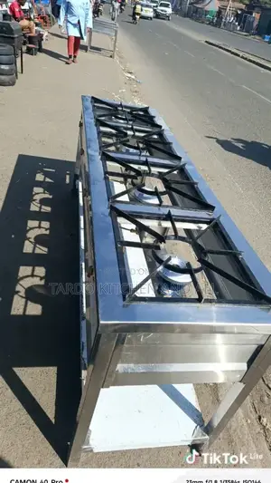 Stainless Steel Four Burner Gas Cooker