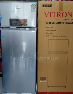 Vitron 208litres Double Door Fridge