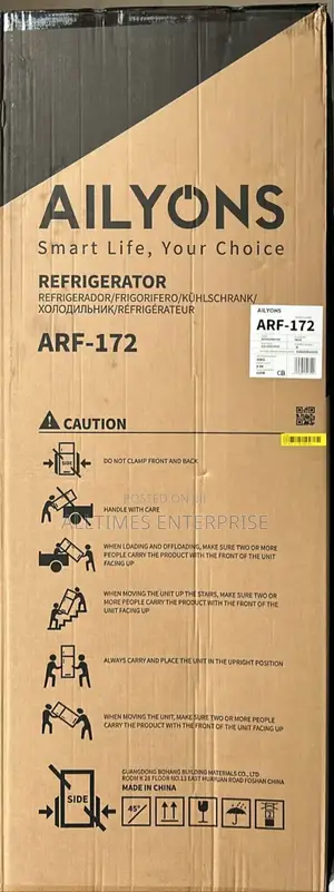Ailyons Double Door Fridge 172litres