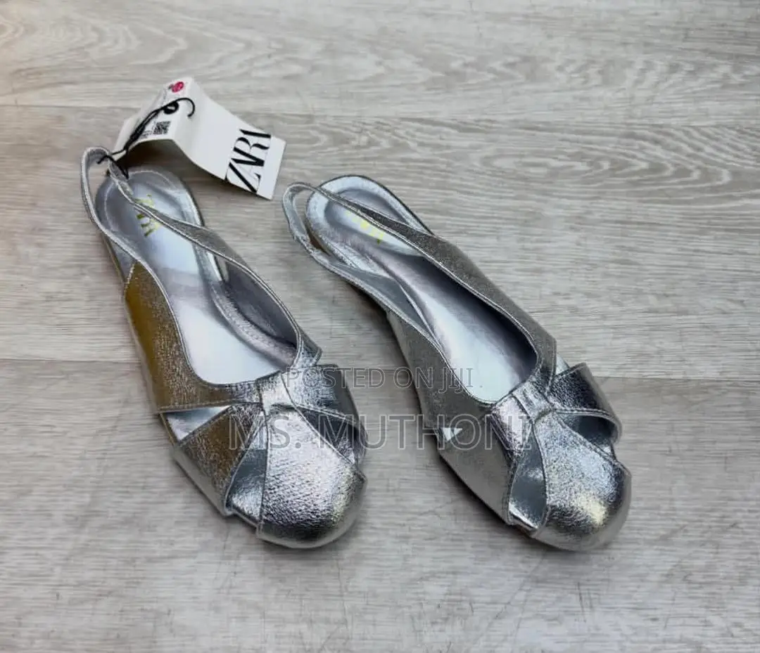 !!New Ladies Zara Slingback Mules Size 37-4