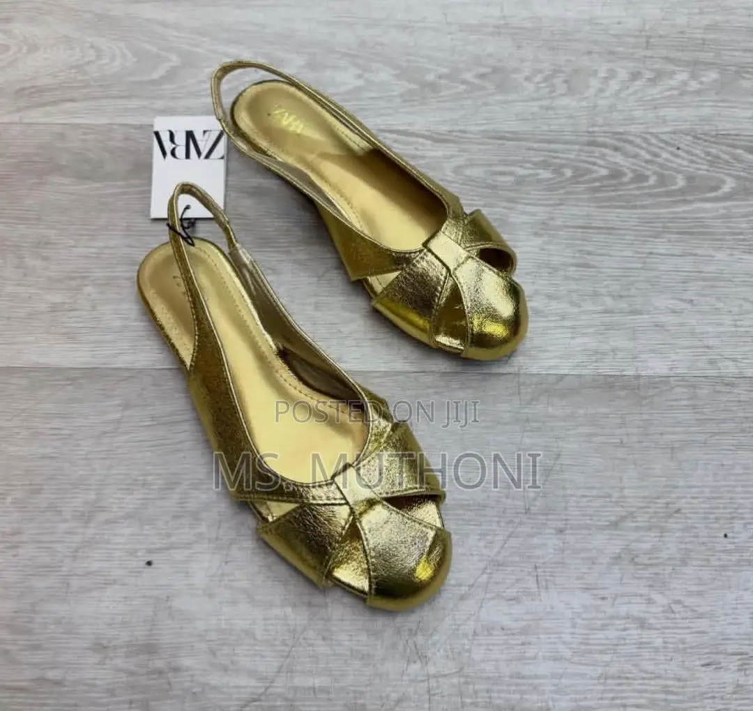 !!New Ladies Zara Slingback Mules Size 37-4