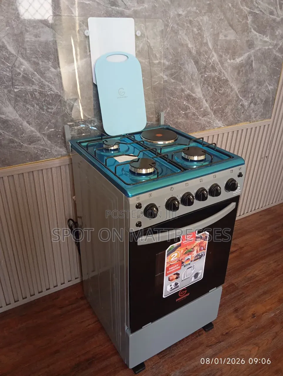 Eurochef Cooker With 3gas Burner + 1electric Cooker With Electric Oven