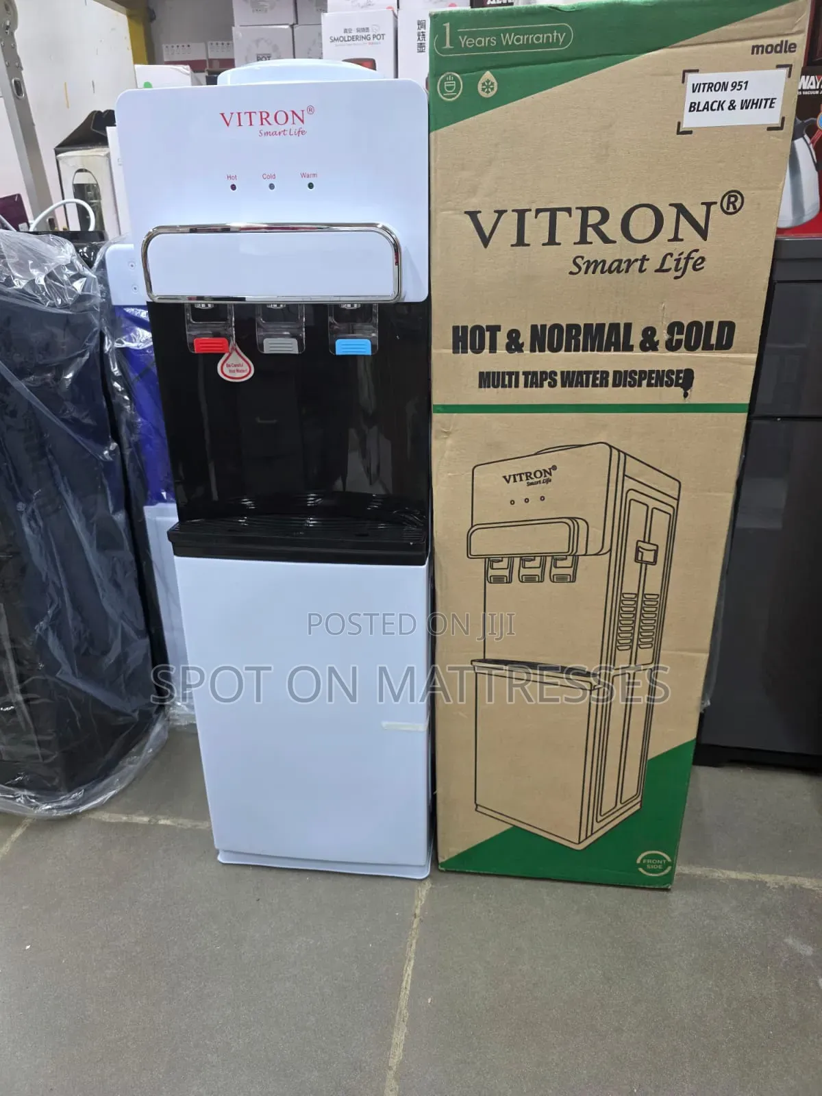 Vitron Water Dispensers. Hot, Normal and Cold. Free Home Delivery! 