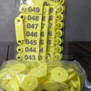 Slim Ear Tags for Goats/Sheep/Rabbit. Pack of 100 Numbered Tags