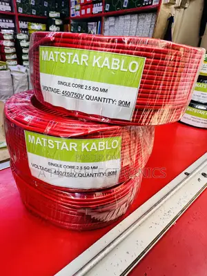 Matstar 2.5mm Single Core Electrical Cable 90m-Red – Premium Grade