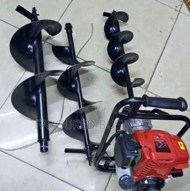 Long Lasting 3 Bits Earth Auger Machine /Accerator Handle Earth