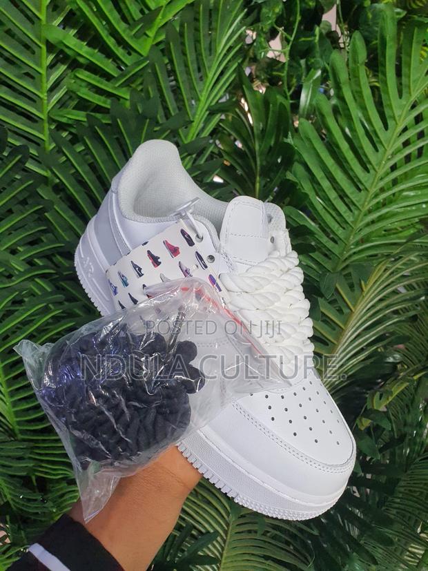 Chunky Rope Laces Customised Airforce 1 Sneakers - thumbnail 5