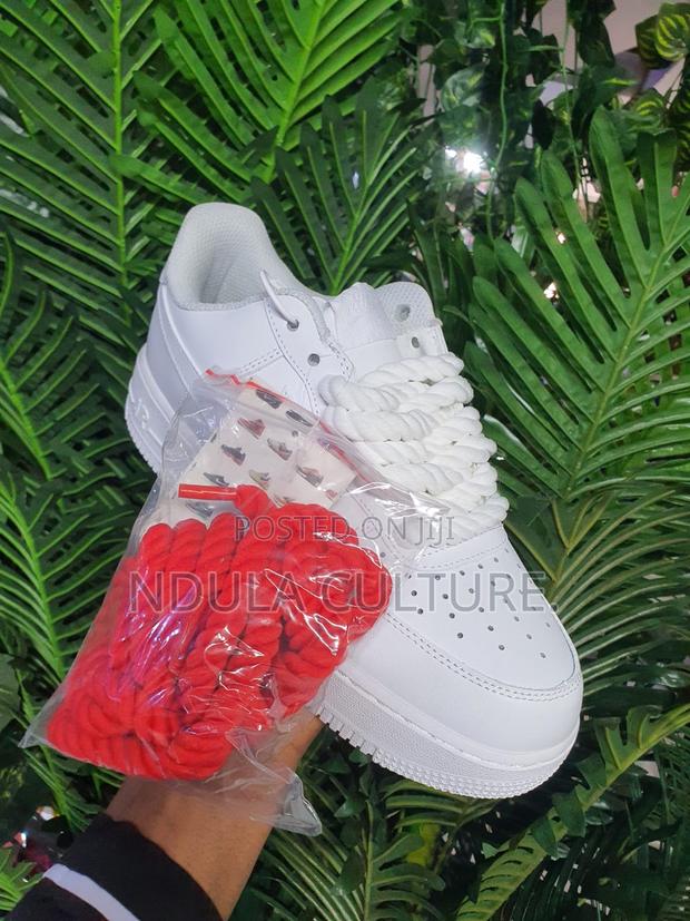 Chunky Rope Laces Customised Airforce 1 Sneakers - thumbnail 4