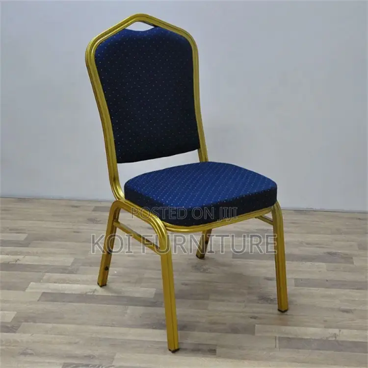 Office Chair : Red and Gold Stackable Banquet Chair,