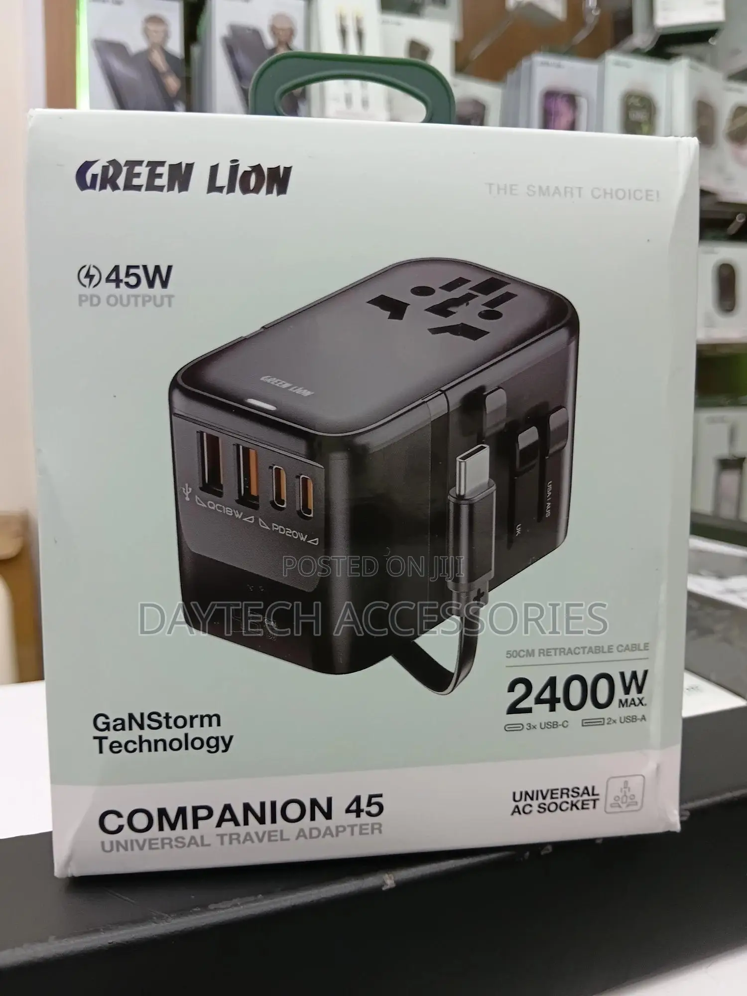 Green Lion Companion 45 Universal Travel Adapter.