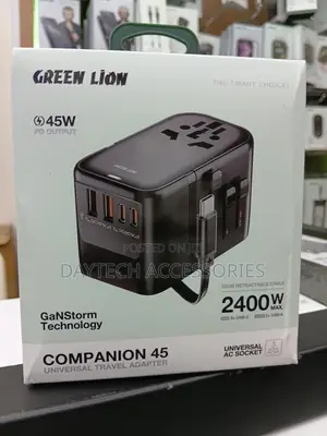Green Lion Companion 45 Universal Travel Adapter.