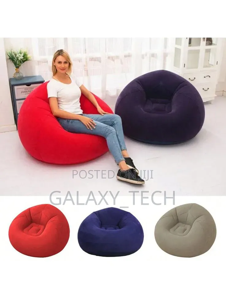 Large Inflatable Sofa/Seat / Inflatable Bean Bag + Free Manual Pump