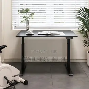Office Desk : Koi Single Motor Electric Height Adjustable Desk