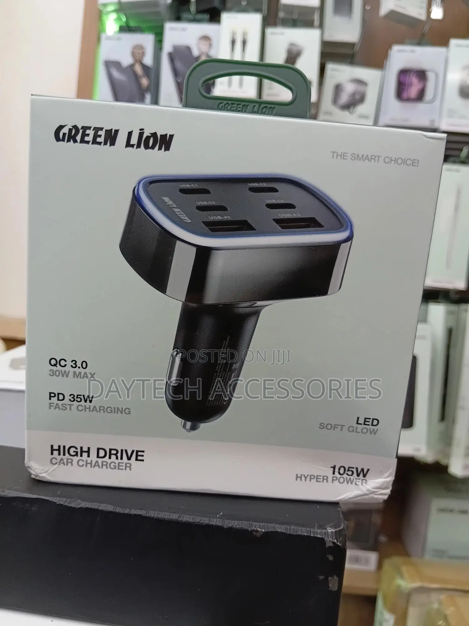 Green Lion High Drive 105w Car Charger Pd 35w