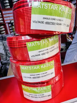 Matstar 1.5mm Single Core Electrical Cable 90m Red – Flexible Copper