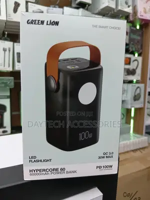 Green Lion Hyper Core 60 Power Bank 60000mah - Black