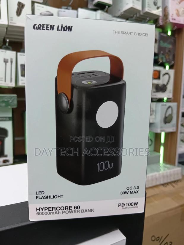 Green Lion Hyper Core 60 Power Bank 60000mah - Black