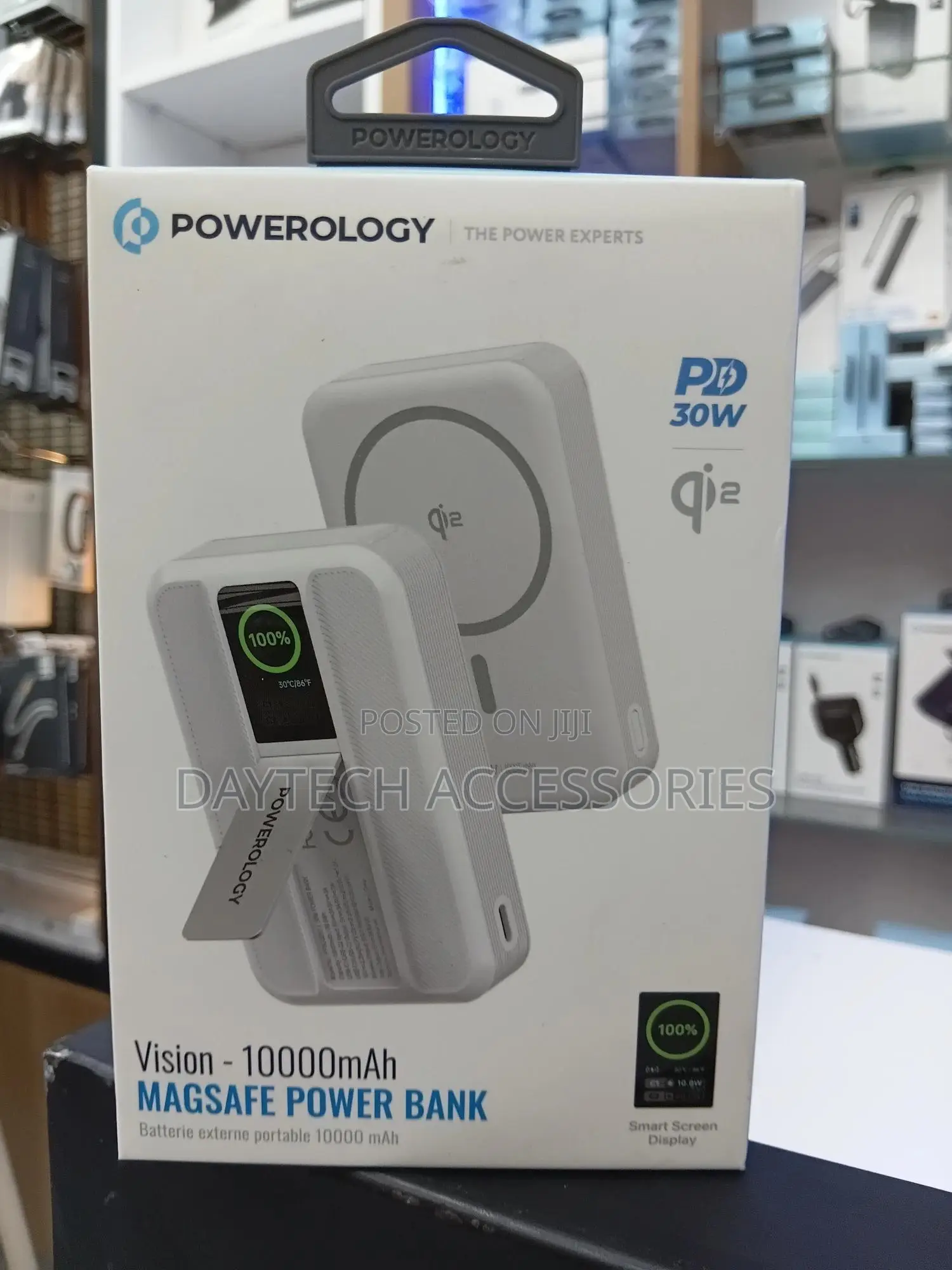 The Powerology Vision 10000mah Magsafe Power Bank.