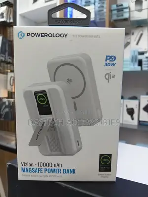 The Powerology Vision 10000mah Magsafe Power Bank.