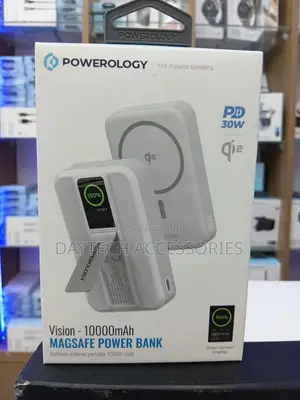The Powerology Vision 10000mah Magsafe Power Bank.