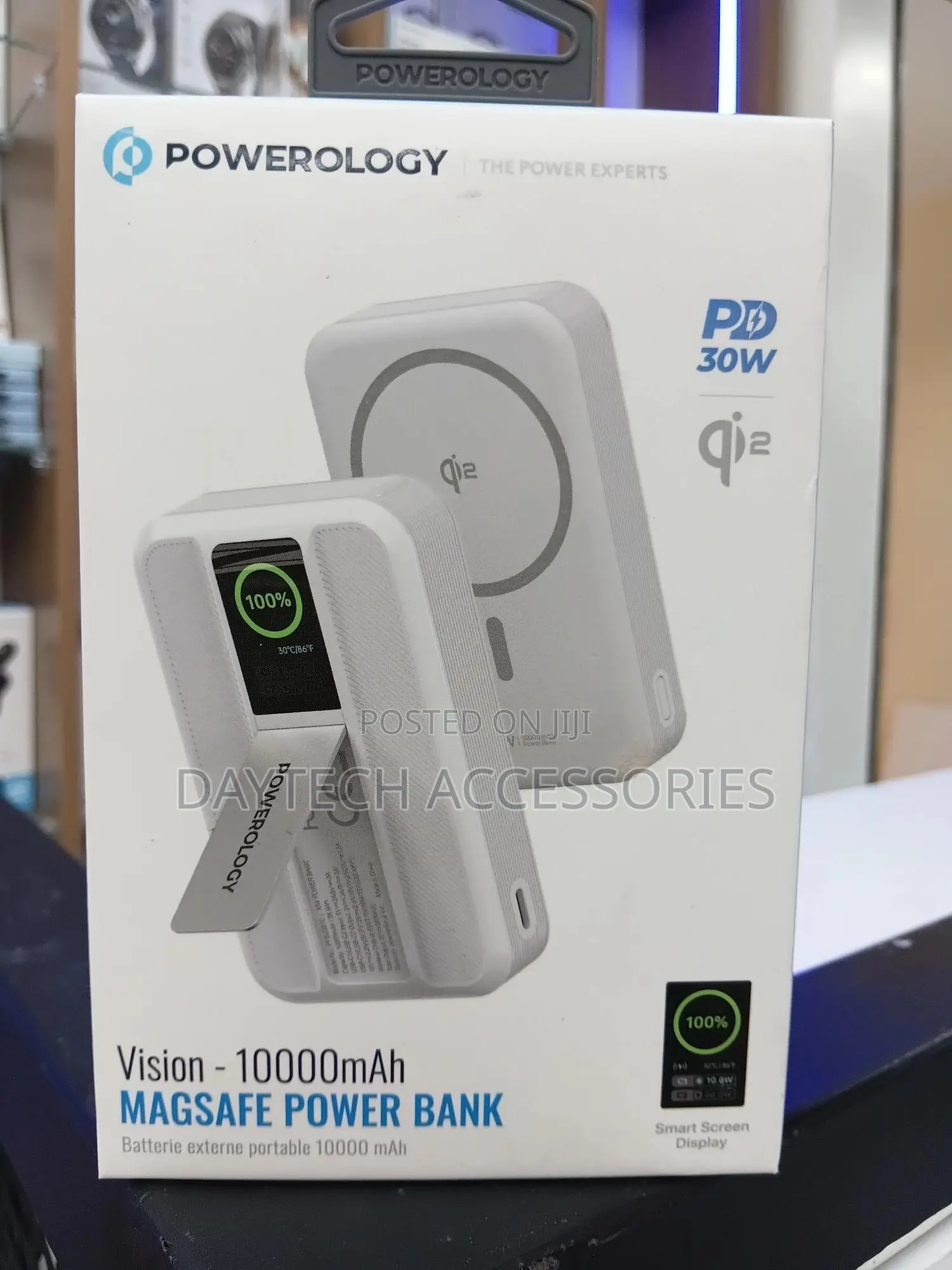 Powerology Vision Magsafe Power Bank 10000 Mah Battery Capacity.
