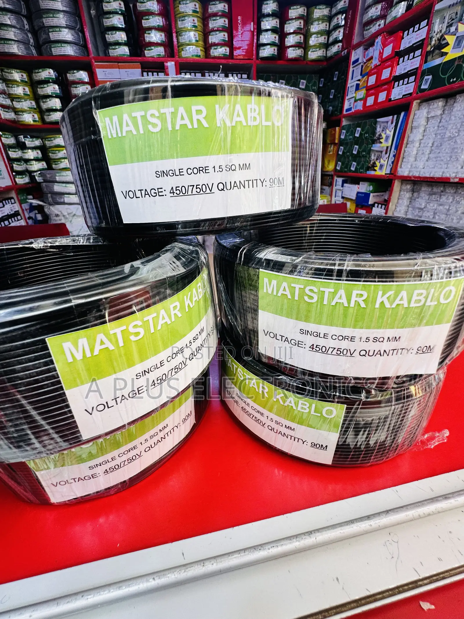 Matstar 1.5mm Single Core Electrical Cable 90m Black – Trusted Wiring