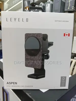 Levelo Aspen 3-in-1 Wireless Car Charger Versatile Mounting.