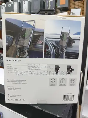 Levelo Aspen 3-in-1 Wireless Car Charger Versatile Mounting.