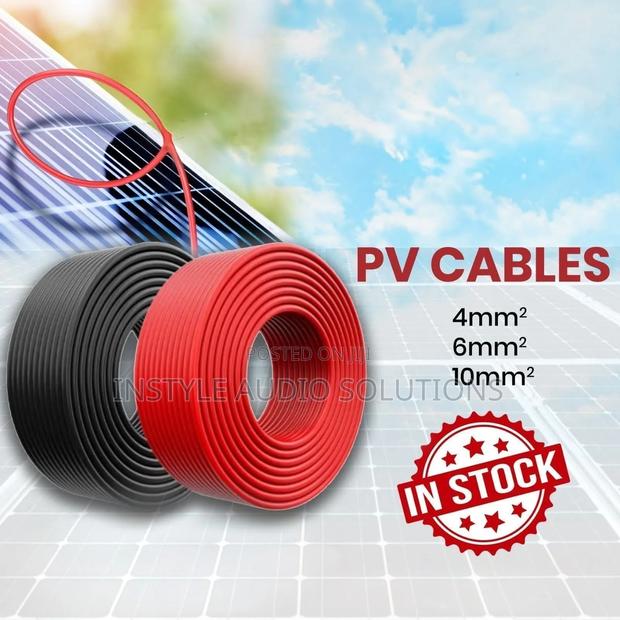 10mm Pv Heavy Duty Solar Drop Cable 40 Meters (20 Red/ 20 Black)