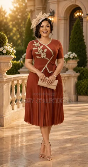 Classy Midi Miyaki Dress