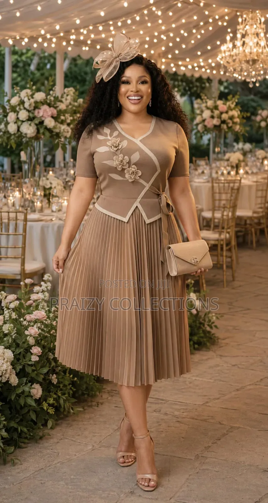 Classy Midi Miyaki Dress