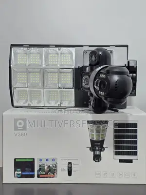 4g Lte Sim Card Solar Street Light V380 Pro Outdoor Indoor CCTV Camera