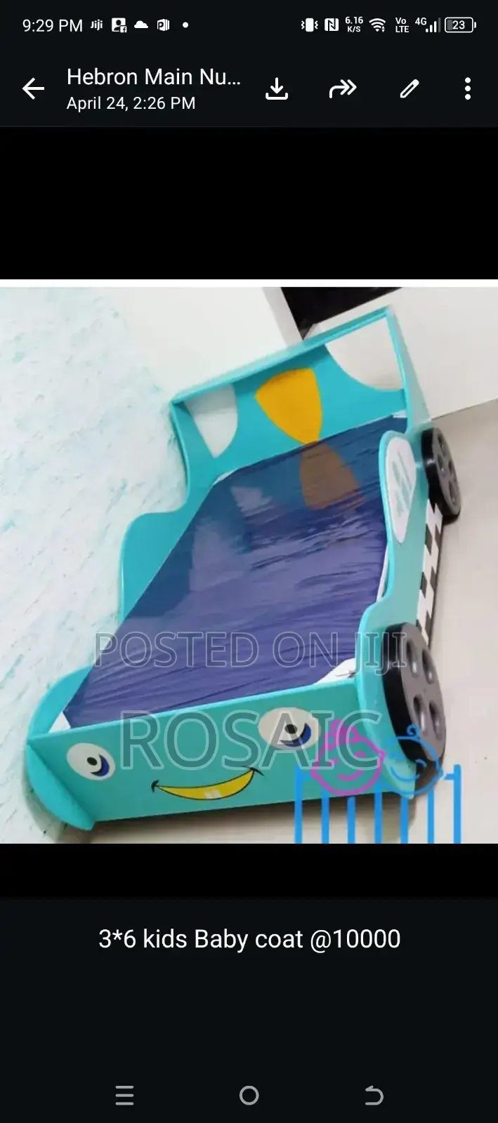 3*6 Kids Baby Bed